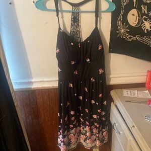 Black floral sundress size 19